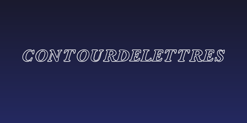 ContourDeLettres Social Header