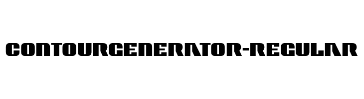 ContourGenerator-Regular  baixar fontes gratis