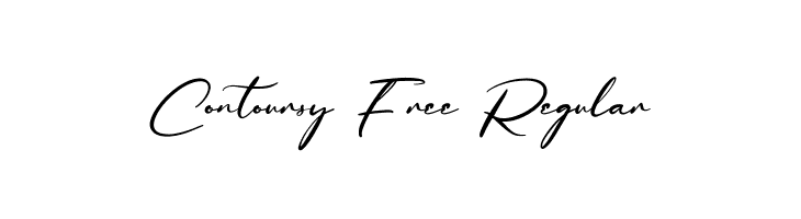 Contoursy Free Regular  フリーフォントのダウンロード