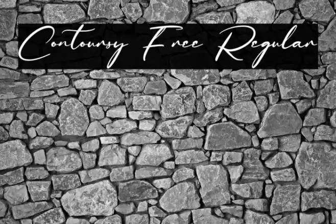 Contoursy Free Regular Font examples