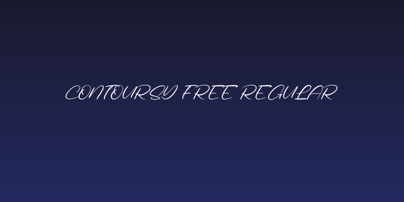 Contoursy Free Regular Social Header