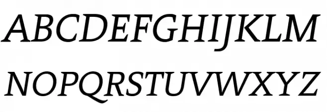 Contra Italic 字体 大写