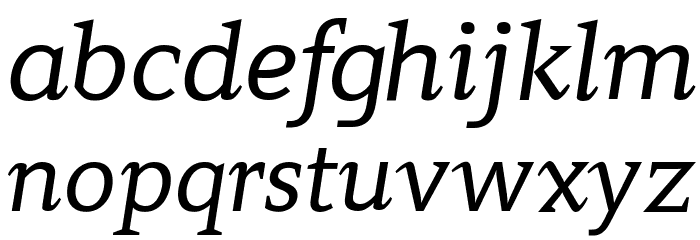 Contra Italic Font LOWERCASE