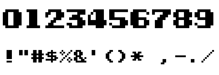 Contra Regular Font OTHER CHARS