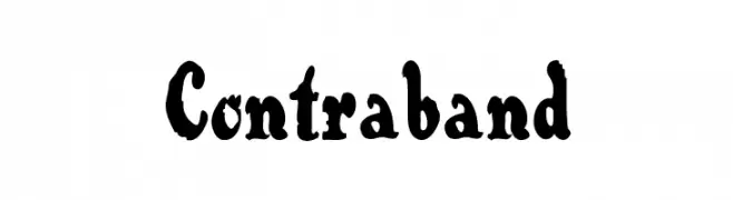 Contraband  Frei Schriftart Herunterladen