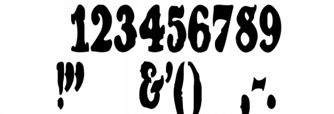 Contraband Font OTHER CHARS