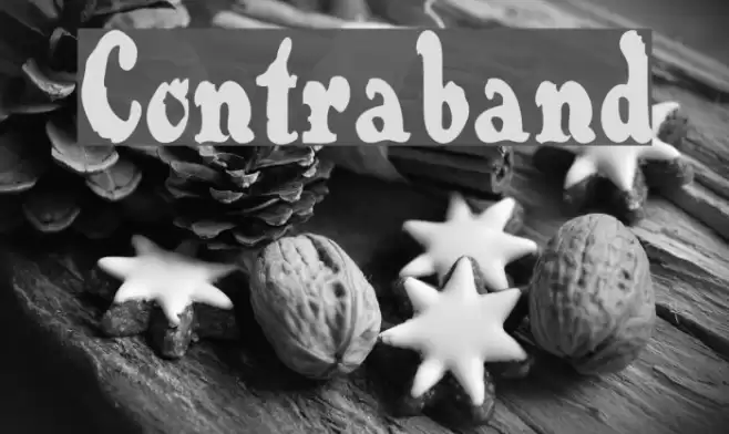 Contraband Font examples