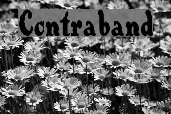 Contraband Font examples