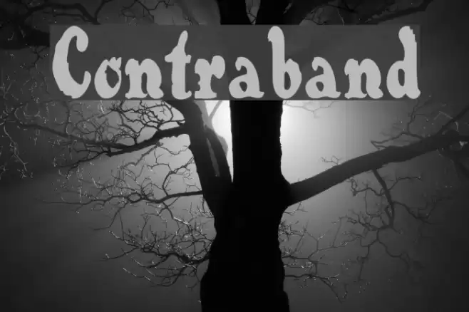 Contraband Font examples