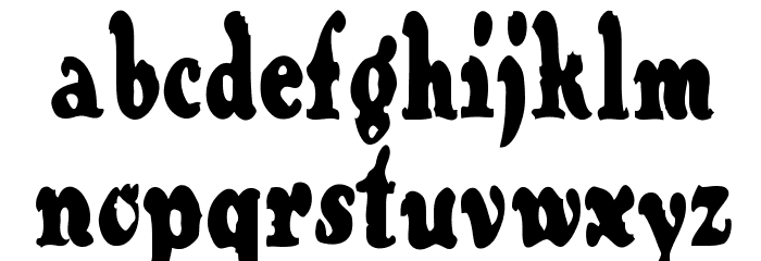 Contraband Font LOWERCASE