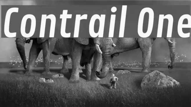 Contrail One Font examples