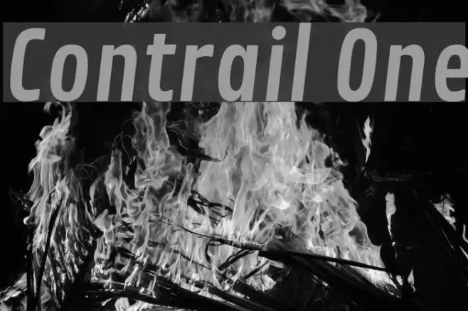 Contrail One Font examples