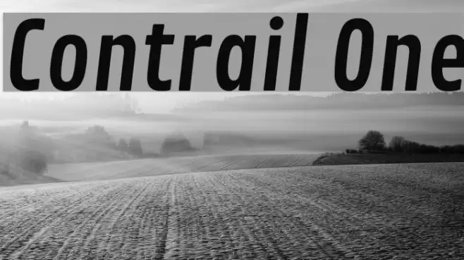 Contrail One Font examples