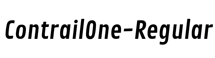 ContrailOne-Regular Font