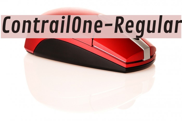 ContrailOne-Regular Font examples