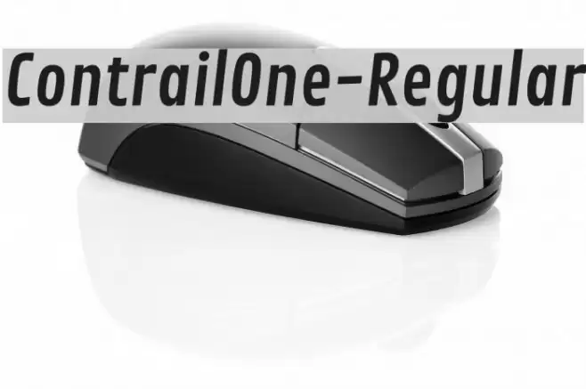 ContrailOne-Regular Font examples