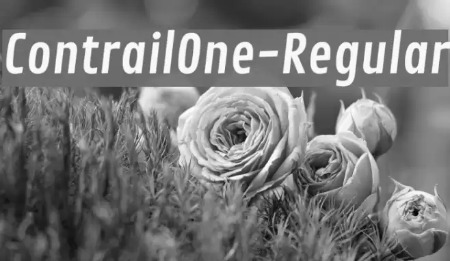 ContrailOne-Regular Font examples