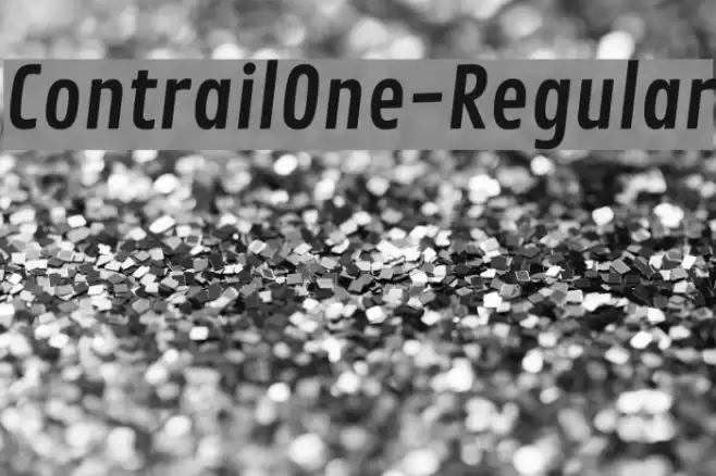ContrailOne-Regular Font examples
