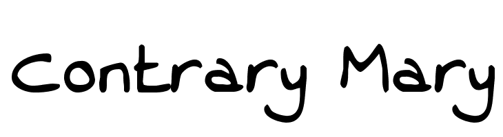 Contrary Mary  Free Fonts Download