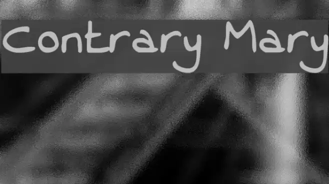 Contrary Mary Font examples