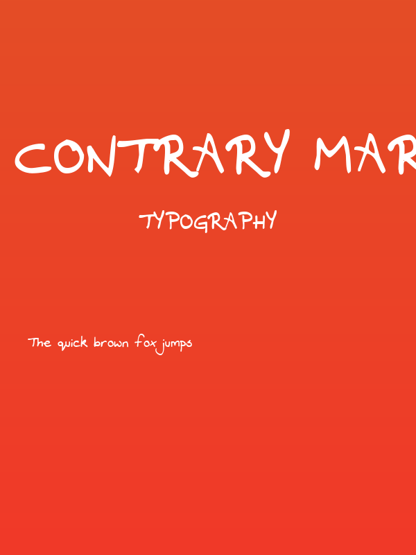 Contrary Mary Poster