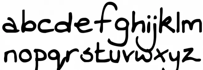 Contrary Mary フォント 小文字