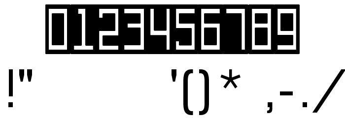 Contrastant Font OTHER CHARS