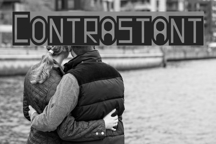 Contrastant Font examples