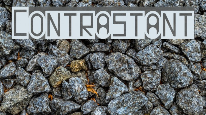 Contrastant Font examples