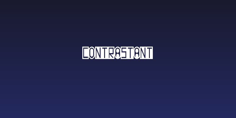 Contrastant Social Header
