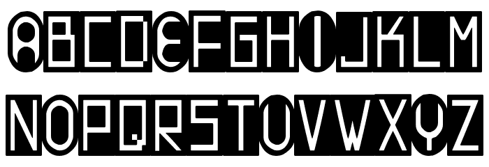 Contrastant Font LOWERCASE