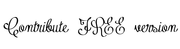 Contribute_FREE-version Font