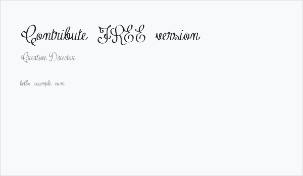 Contribute_FREE-version Business Card