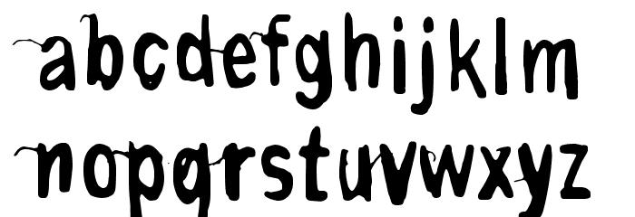 Contrite in spirit Font LOWERCASE