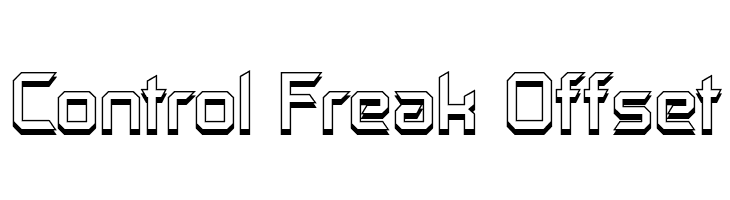 Control Freak Offset Font