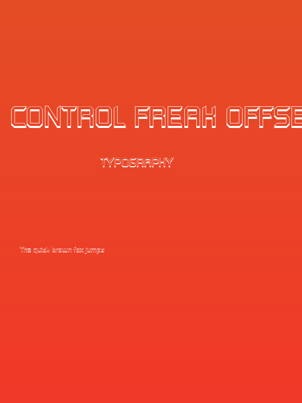 Control Freak Offset Poster