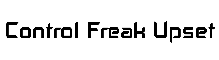 Control Freak Upset फ़ॉन्ट