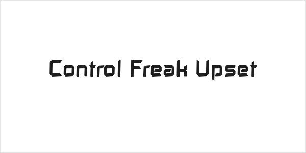 Control Freak Upset Logo