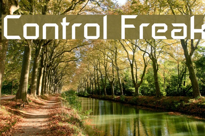 Control Freak Font examples