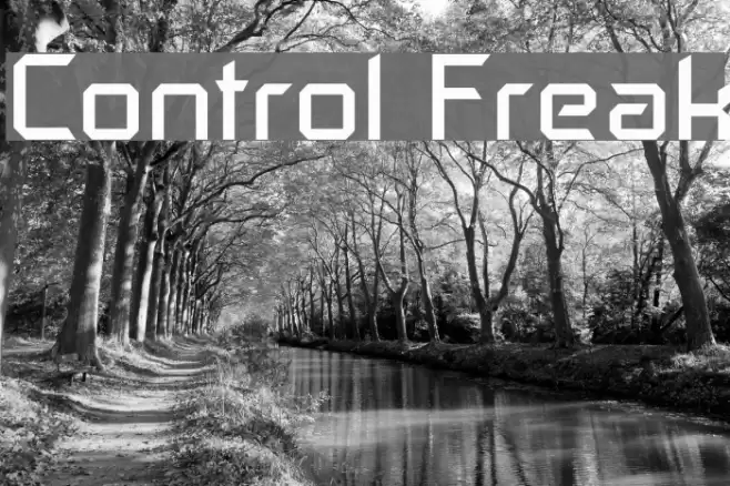 Control Freak Schriftart examples