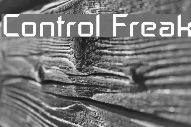 Control Freak Schriftart examples
