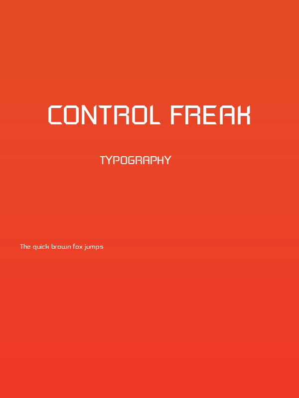 Control Freak Poster