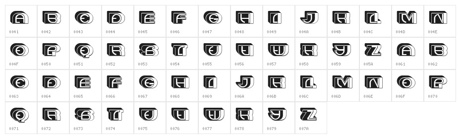 Control Inverted Regular Character Map