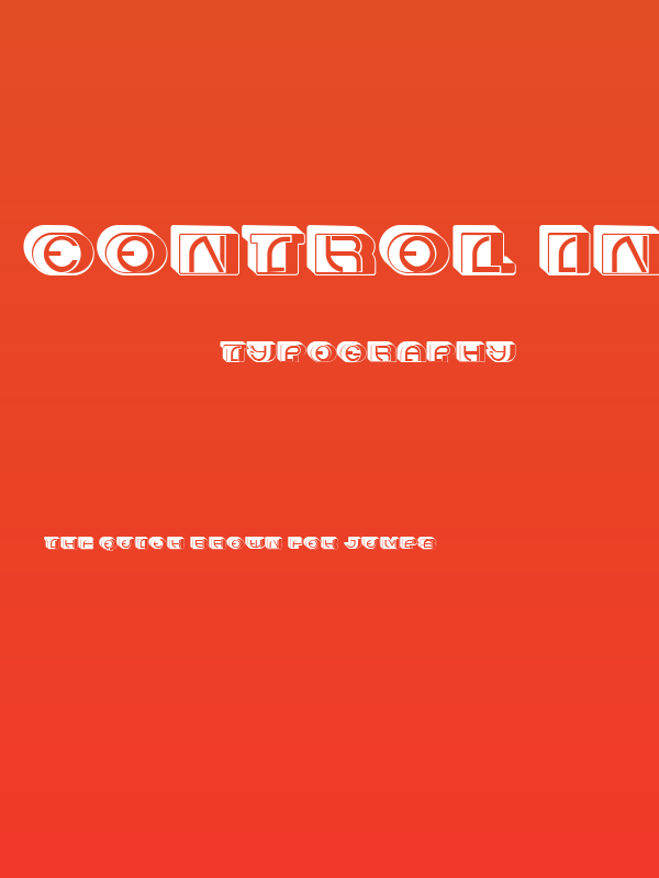 Control Inverted Regular Poster