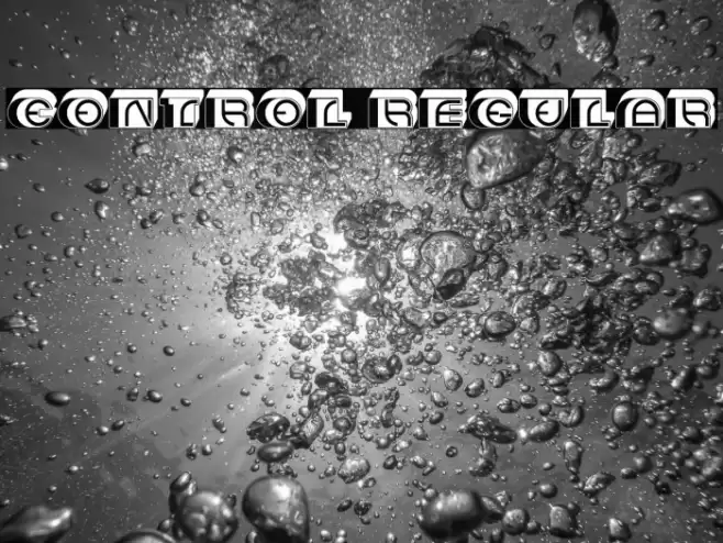 Control Regular Font examples