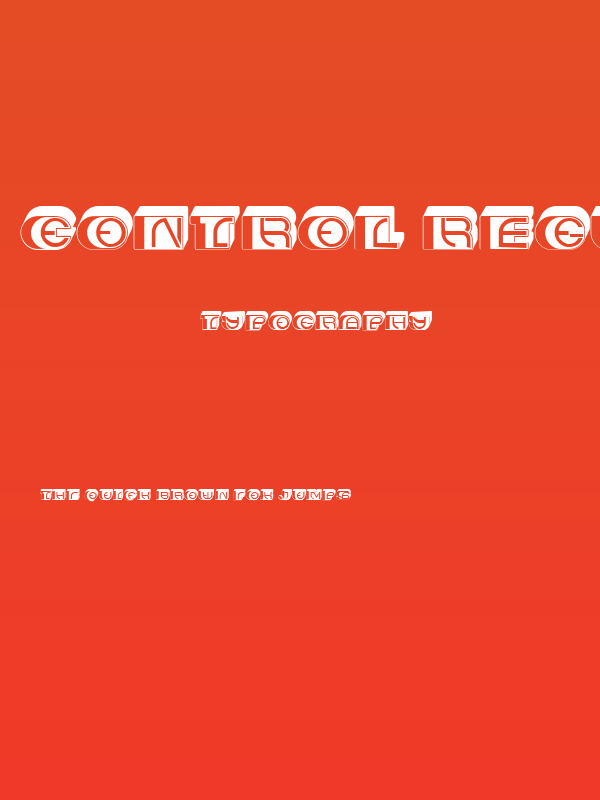 Control Regular Poster