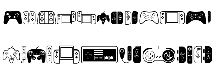 Controllers Regular Font LOWERCASE