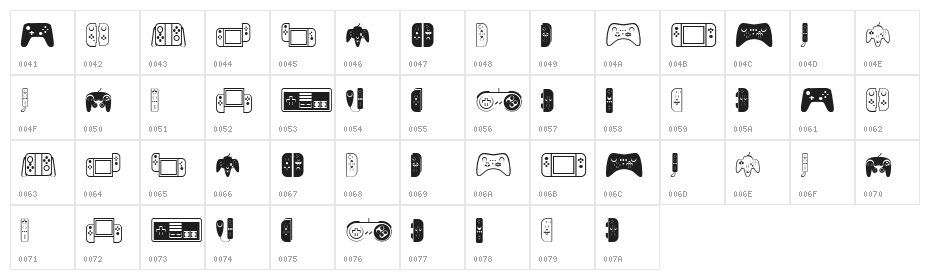 Controllers Regular Character Map