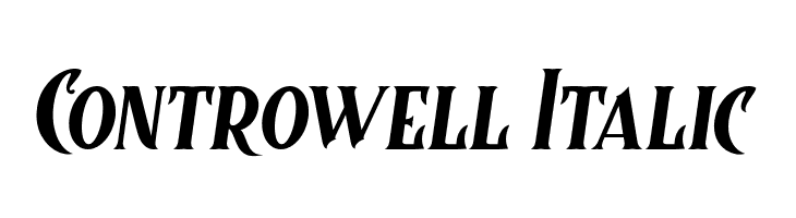 Controwell Italic  नि: शुल्क फ़ॉन्ट्स डाउनलोड