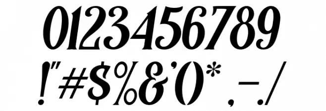 Controwell Italic Font OTHER CHARS